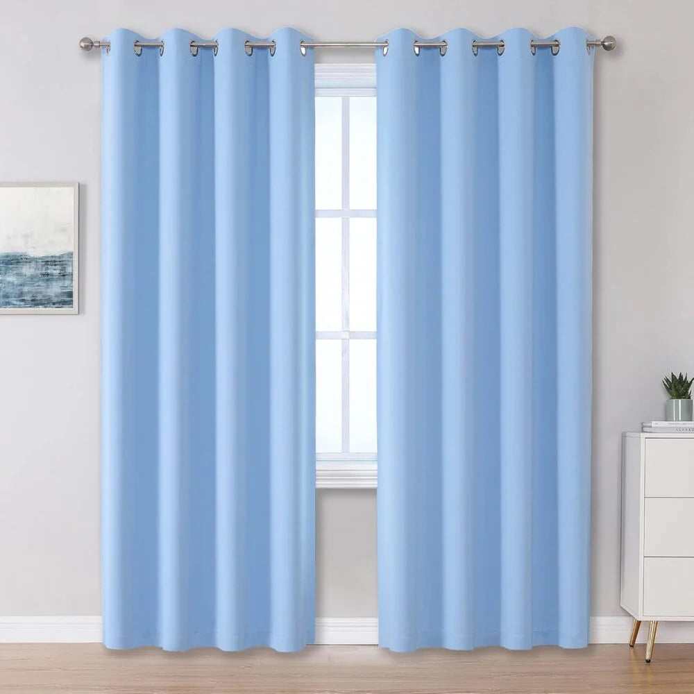 The Parda – 85% Blackout Curtain , Premium Spa Blue Room Darkening Curtains , Pack of 1 Curtain