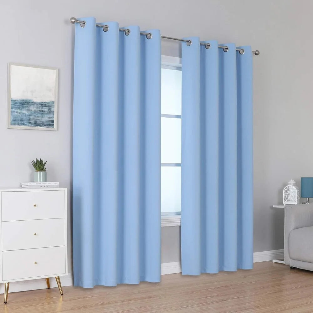 The Parda – 85% Blackout Curtain , Premium Spa Blue Room Darkening Curtains , Pack of 1 Curtain