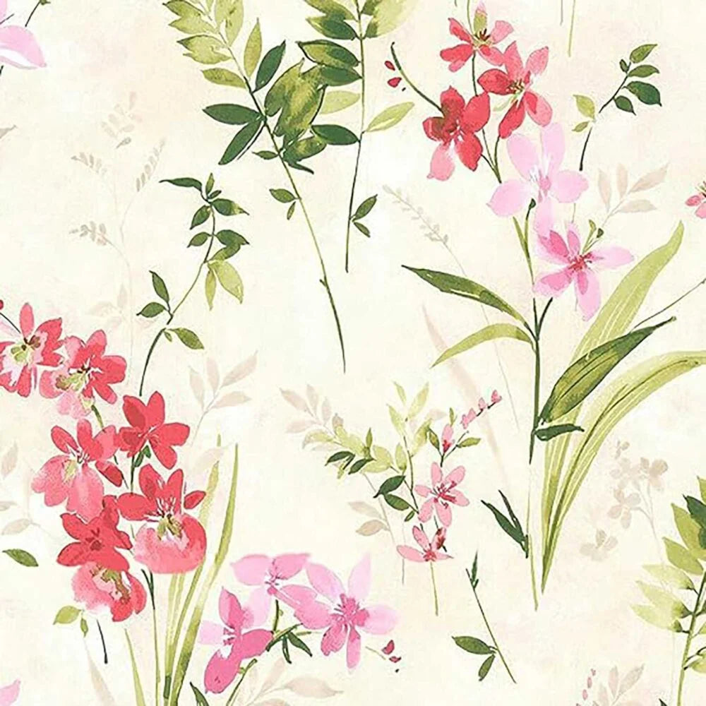 The Parda - Blush Leaf 100% Blackout Curtains, Printed Blackout Curtains With Black Lining At Back , Pack Of 1 Curtain