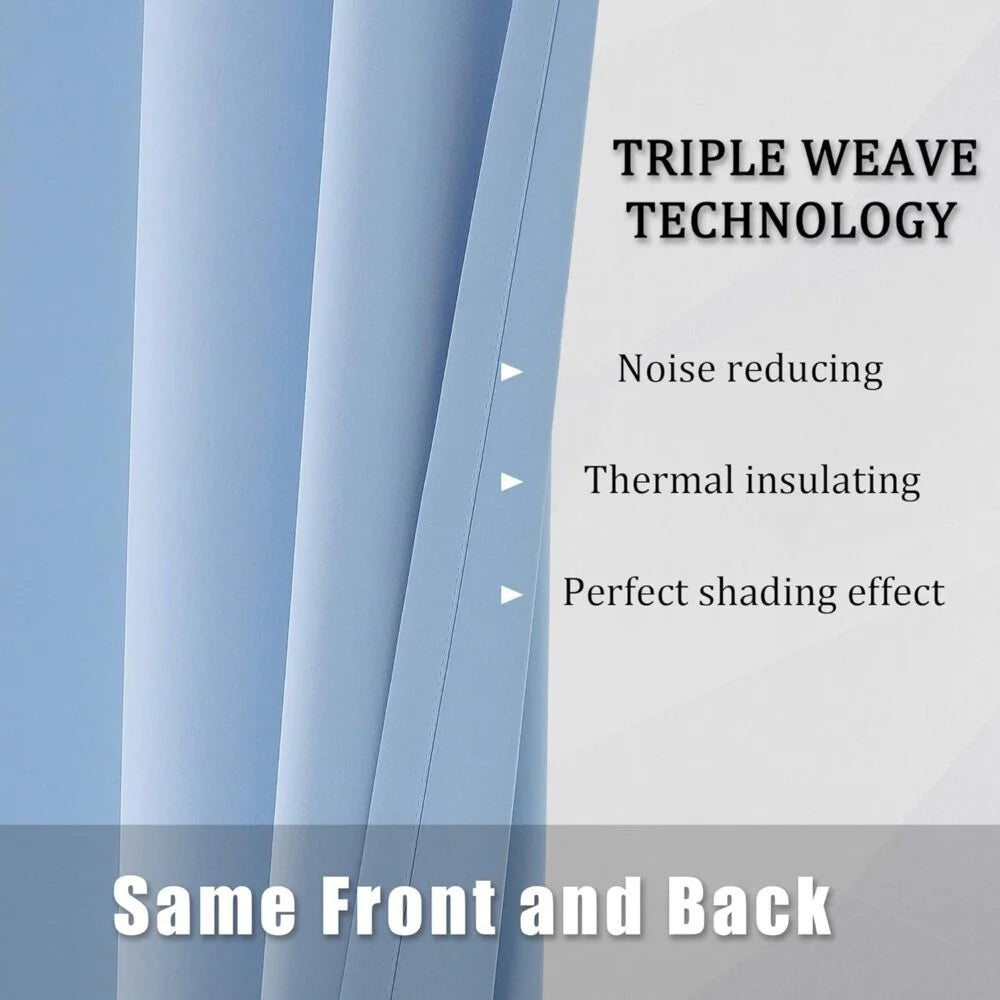 The Parda – 85% Blackout Curtain , Premium Spa Blue Room Darkening Curtains , Pack of 1 Curtain