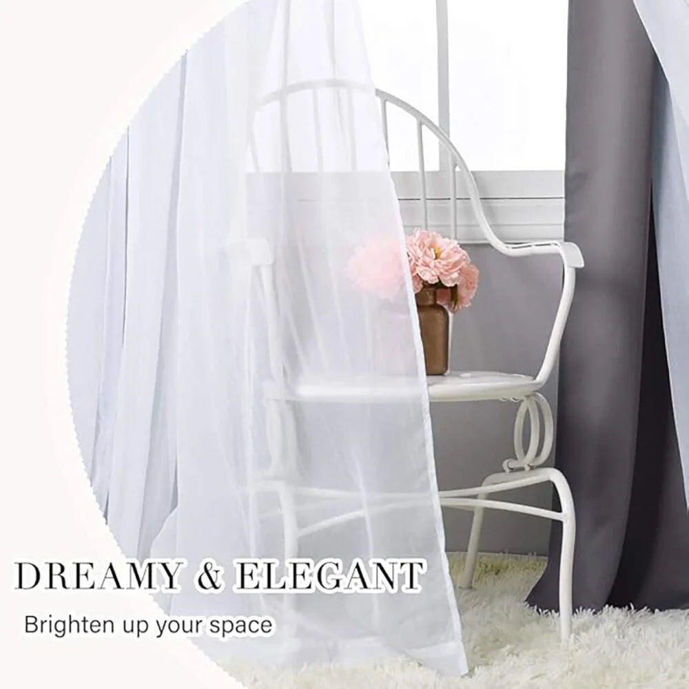 The Parda - Sheer Blackout Curtain , Multi Use Dark Grey Room Darkening Curtains For Your Bedroom , Living Room , Pack Of 1 Curtain