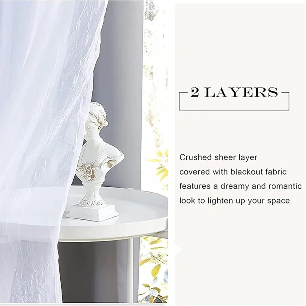 The Parda - Sheer Blackout Curtain , Multi Use Silver Grey Room Darkening Curtains For Your Bedroom , Living Room , Pack Of 1 Curtain