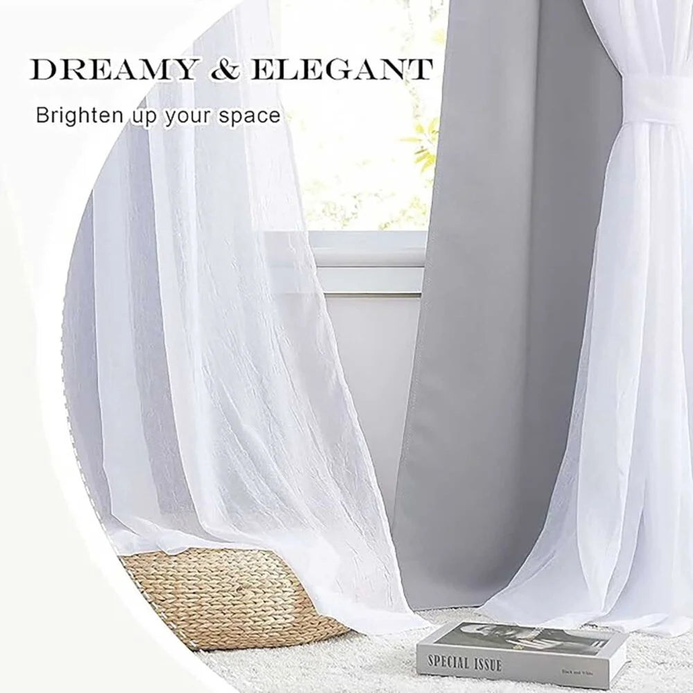 The Parda - Sheer Blackout Curtain , Multi Use Silver Grey Room Darkening Curtains For Your Bedroom , Living Room , Pack Of 1 Curtain