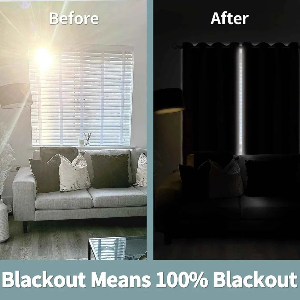 The Parda - 100% Blackout Curtain , Premium Dark Brown Blackout Curtain With Black Lining at Back , Pack of 1 Curtain