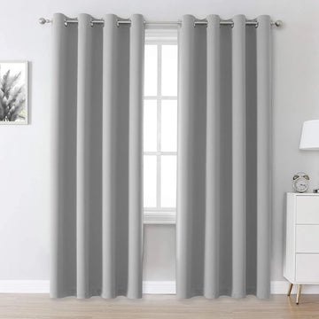 The Parda – 85% Blackout Curtain , Premium Light Grey Room Darkening Curtains , Pack of 1 Curtain