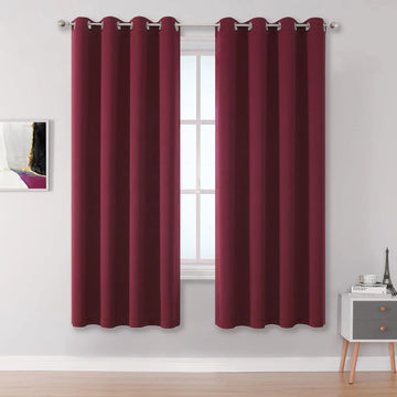 The Parda – 85% Blackout Curtain , Premium Maroon Room Darkening Curtains , Pack of 1 Curtain