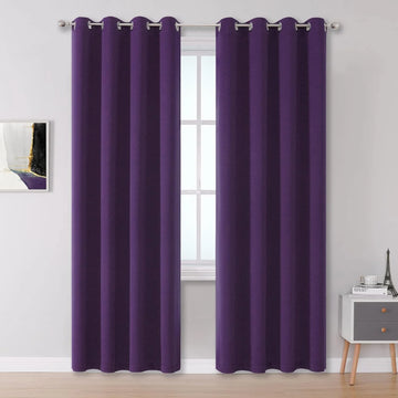 The Parda – 85% Blackout Curtain , Premium Purple Room Darkening Curtains , Pack of 1 Curtain