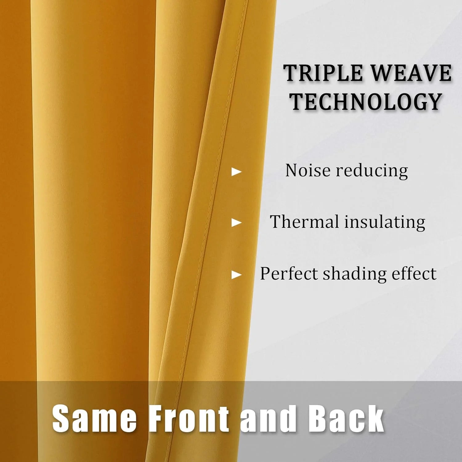 The Parda – 85% Blackout Curtain , Premium Gold Yellow Room Darkening Curtains , Pack of 1 Curtain