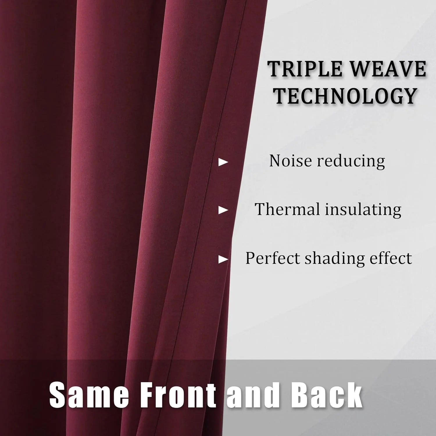 The Parda – 85% Blackout Curtain , Premium Maroon Room Darkening Curtains , Pack of 1 Curtain
