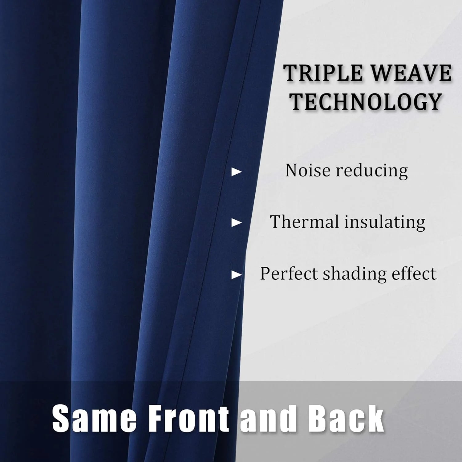 The Parda – 85% Blackout Curtain , Premium Navy Blue Room Darkening Curtains , Pack of 1 Curtain