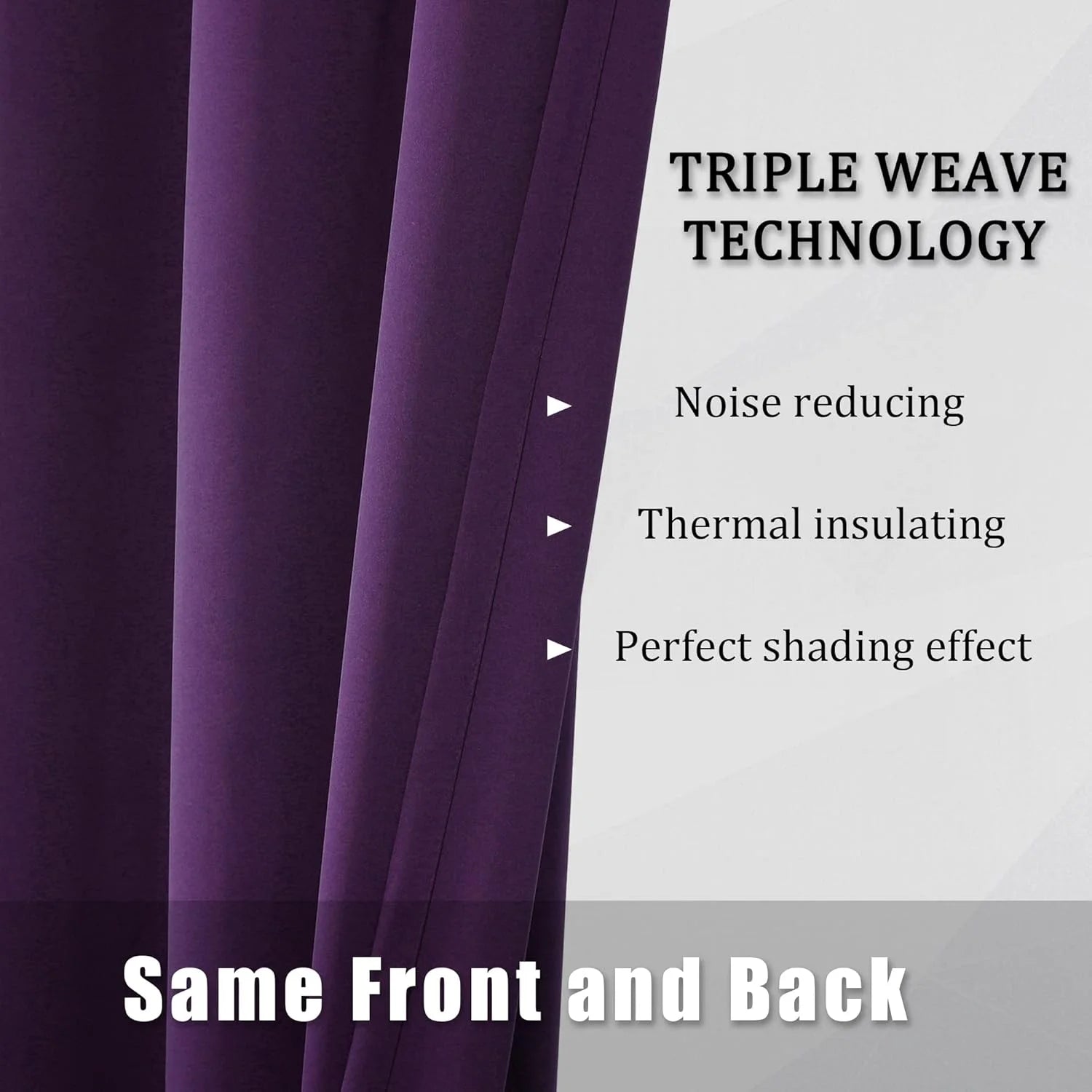 The Parda – 85% Blackout Curtain , Premium Purple Room Darkening Curtains , Pack of 1 Curtain