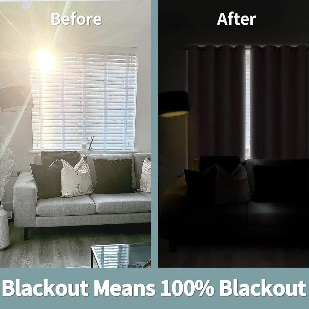 The Parda - 100% Blackout Curtain , Premium Baby Pink Blackout Curtain With Black Lining at Back , Pack of 1 Curtain
