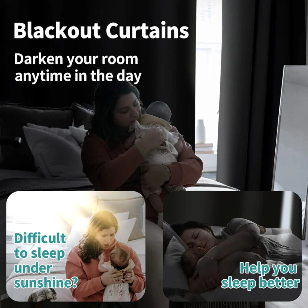 The Parda - 100% Blackout Curtain , Premium Dark Grey Blackout Curtain With White Lining at Back , Pack of 1 Curtain