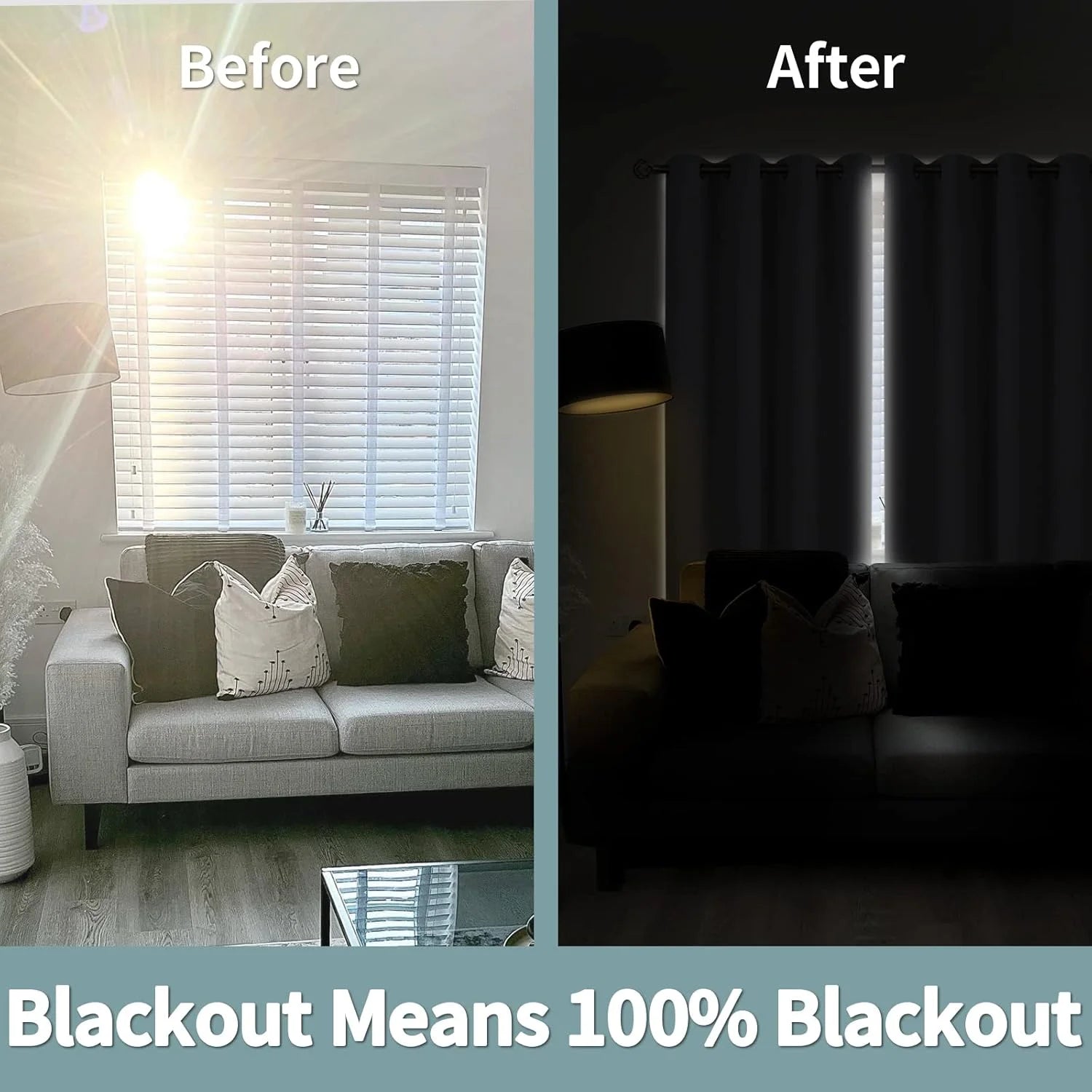 The Parda - 100% Blackout Curtain , Premium White Blackout Curtain With Black Lining at Back , Pack of 1 Curtain