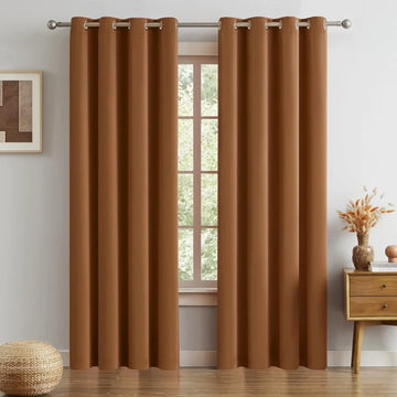 The Parda – 85% Blackout Curtain , Premium Taupe Brown Room Darkening Curtains , Pack of 1 Curtain