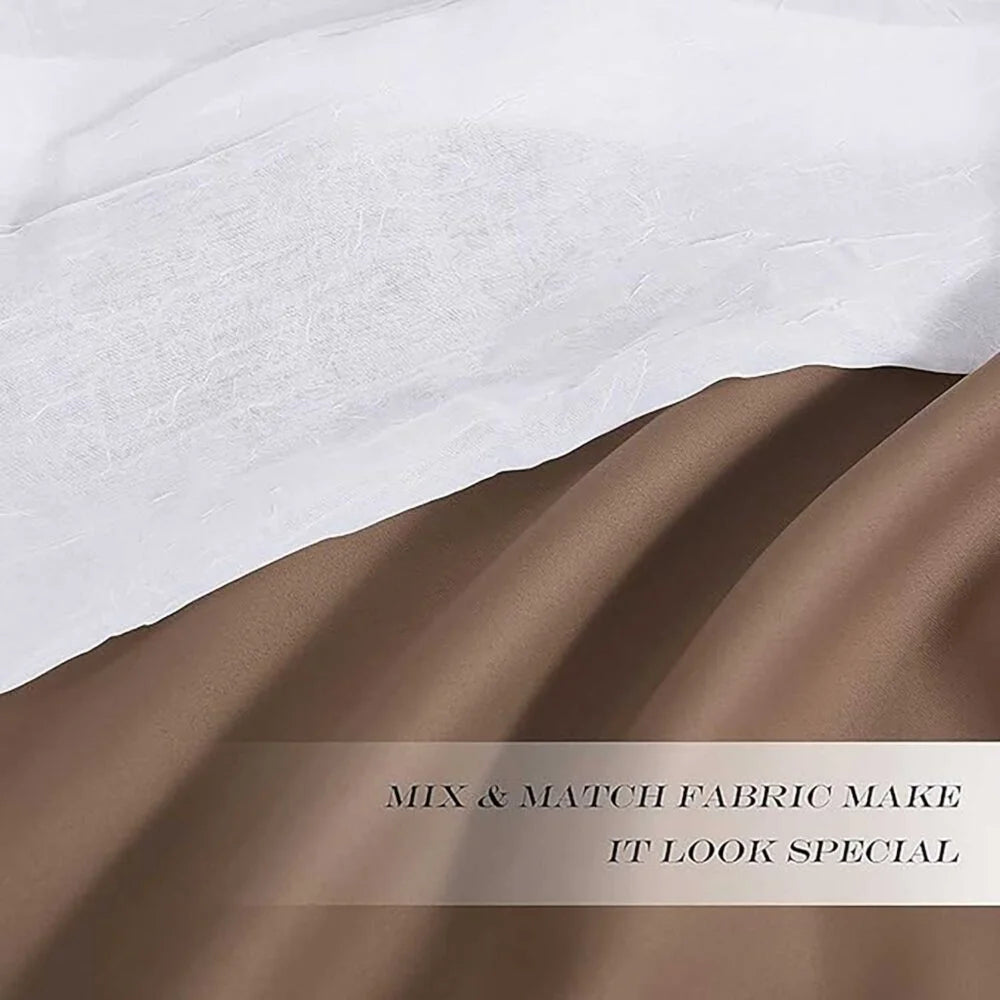 The Parda - Sheer Blackout Curtain , Multi Use Taupe Brown Room Darkening Curtains For Your Bedroom , Living Room , Pack Of 1 Curtain
