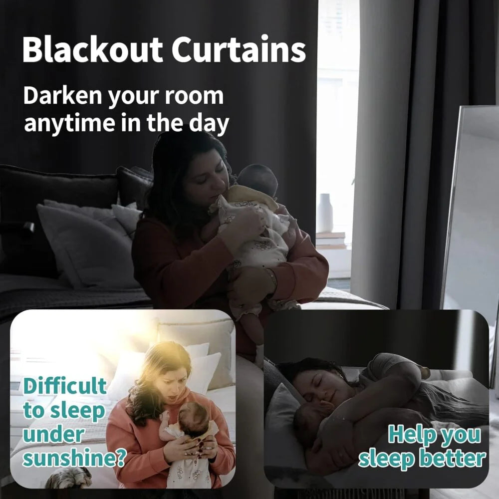 The Parda - 100% Blackout Curtain , Premium Light Grey Blackout Curtain With White Lining at Back , Pack of 1 Curtain