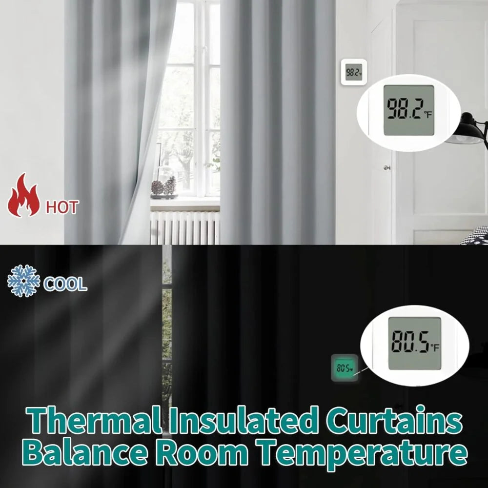 The Parda - 100% Blackout Curtain , Premium Light Grey Blackout Curtain With White Lining at Back , Pack of 1 Curtain