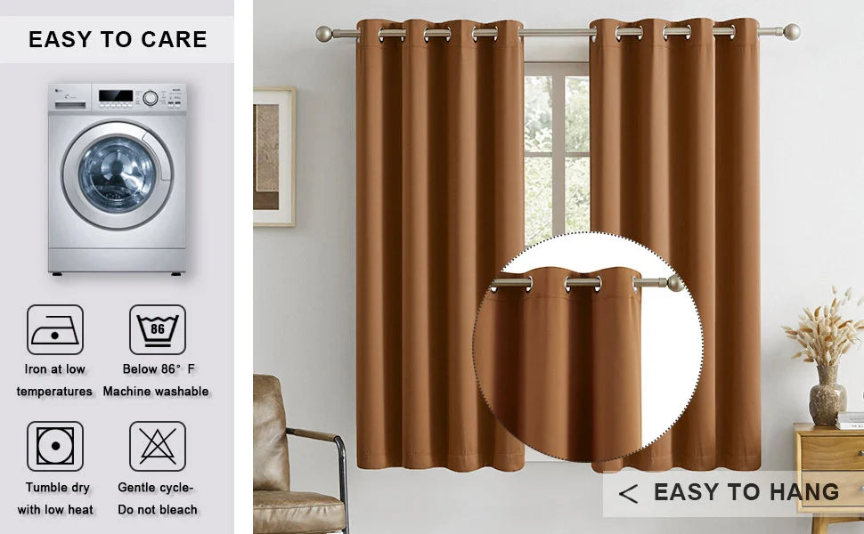 The Parda – 85% Blackout Curtain , Premium Taupe Brown Room Darkening Curtains , Pack of 1 Curtain