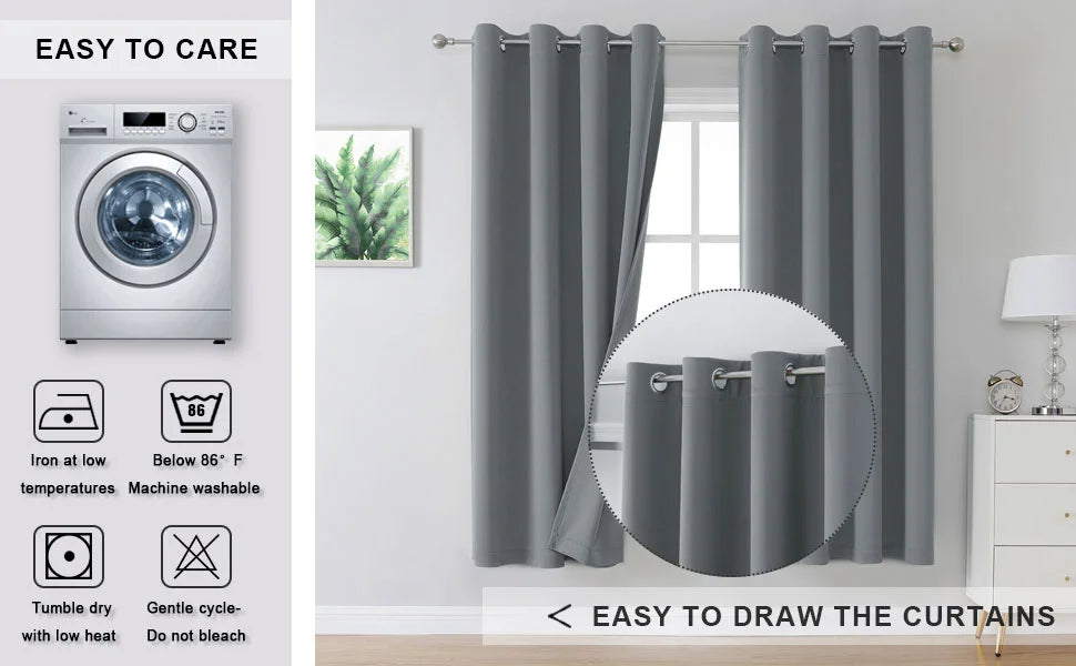 The Parda – 85% Blackout Curtain , Premium Dark Grey Room Darkening Curtains , Pack of 1 Curtain